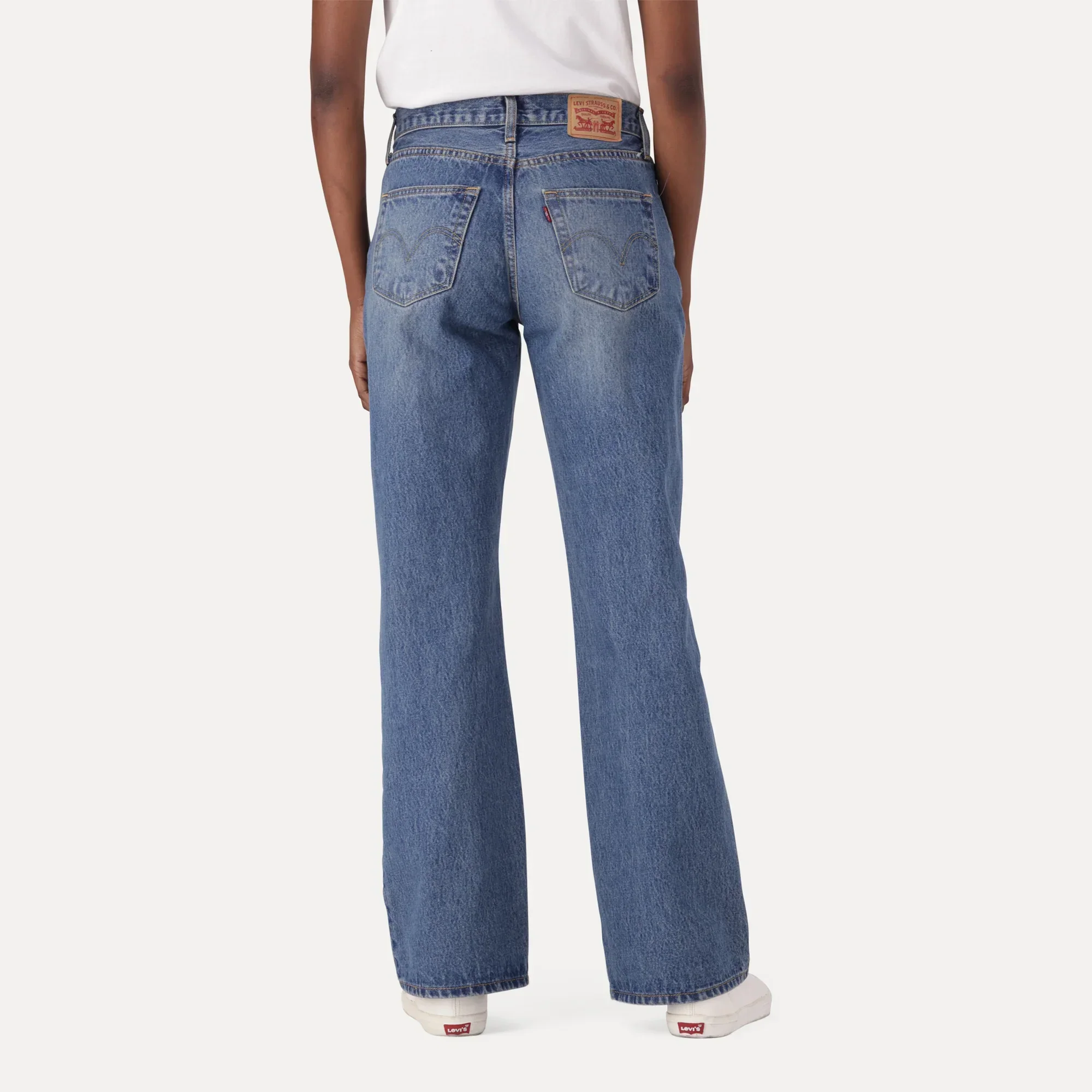 94 BAGGY BOOT ZA PARADISE FOUND- DARK INDIGO - WORN IN - Image 4