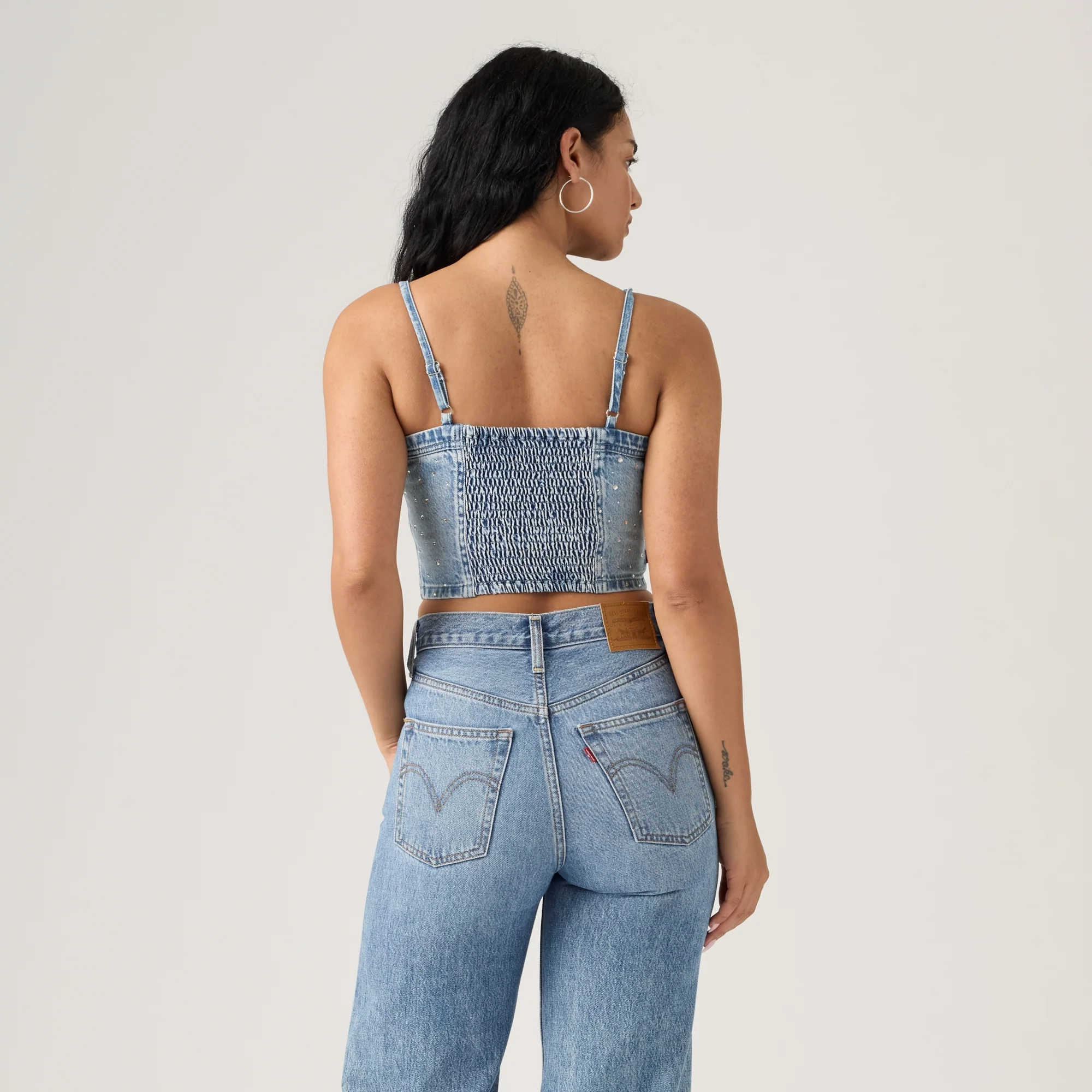 JADINE DENIM CAMI TANK DAZZLE ME TANK - Image 3