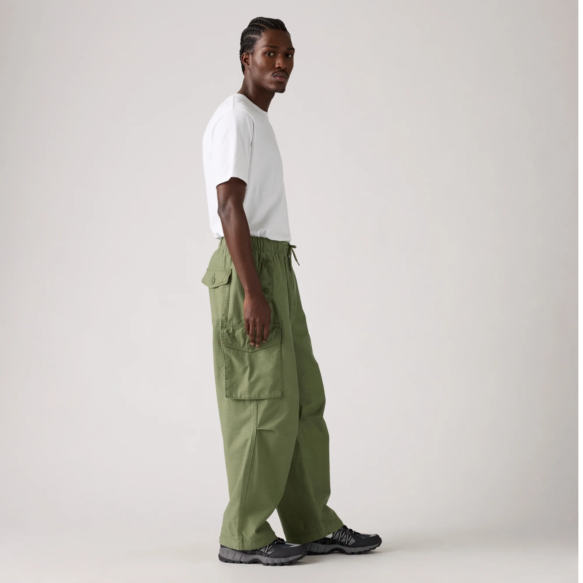 LEVI'S® MEN'S BAGGY FIELD CARGOS - GREEN - Image 4
