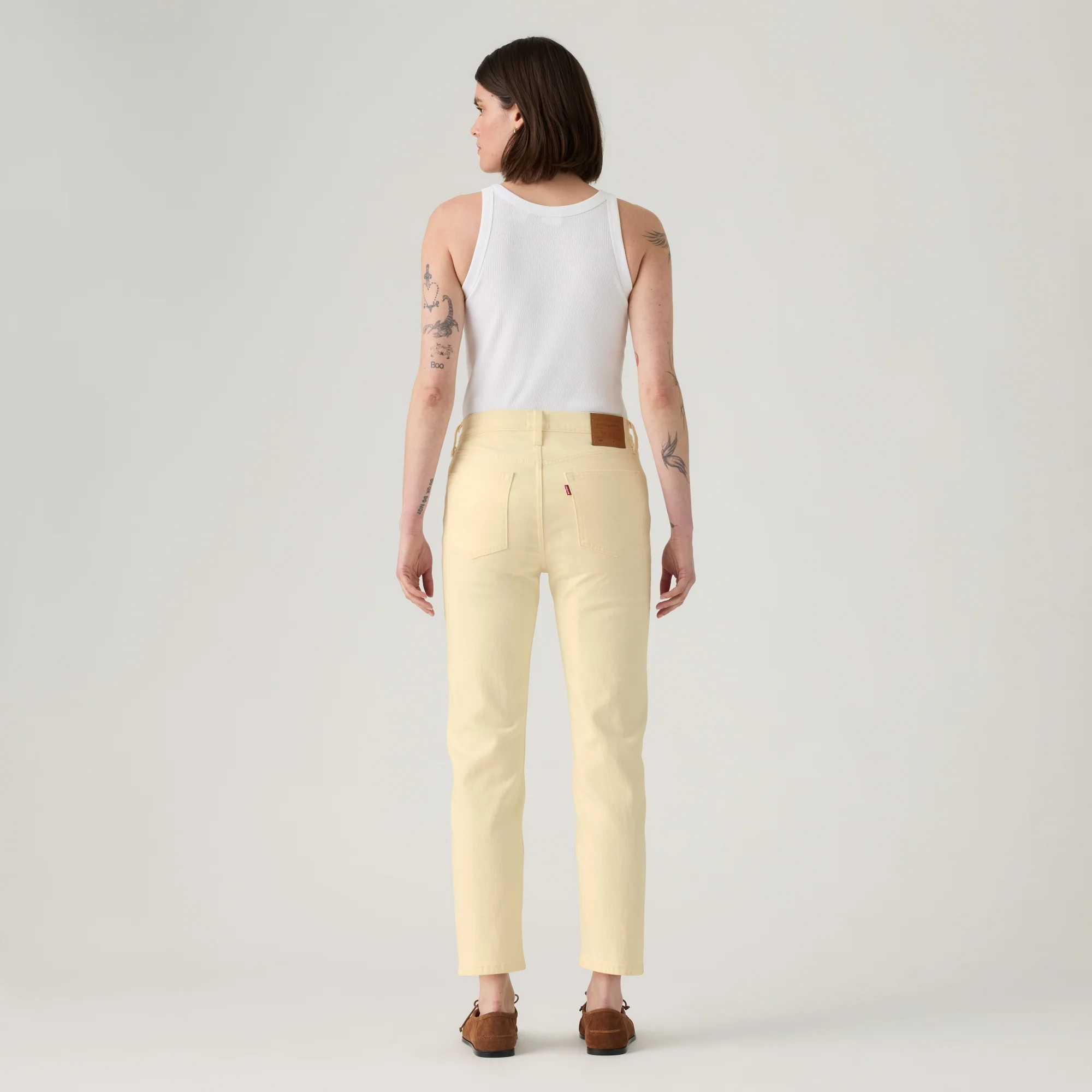 LEVI'S® WOMEN'S 501® ORIGINAL CROPPED JEANS - TAN - Image 3