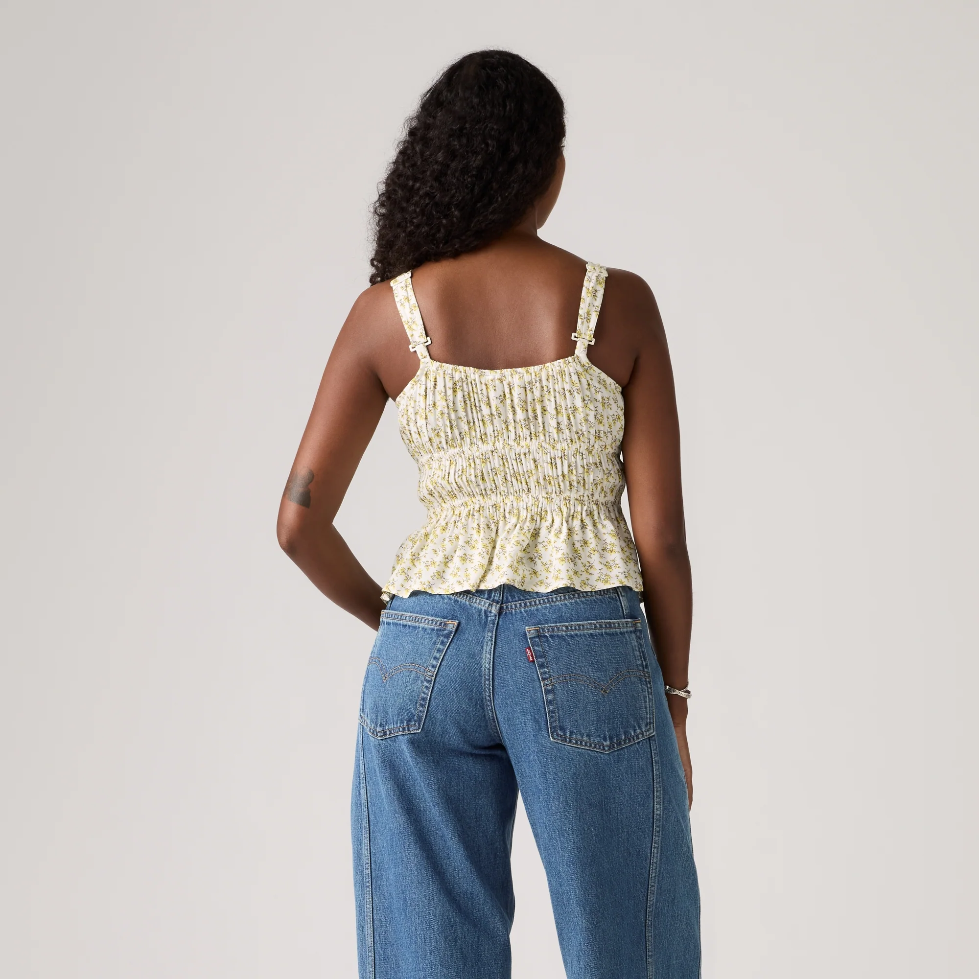 LEVI'S® WOMEN'S AMBREY BLOUSE - YELLOW - Image 3