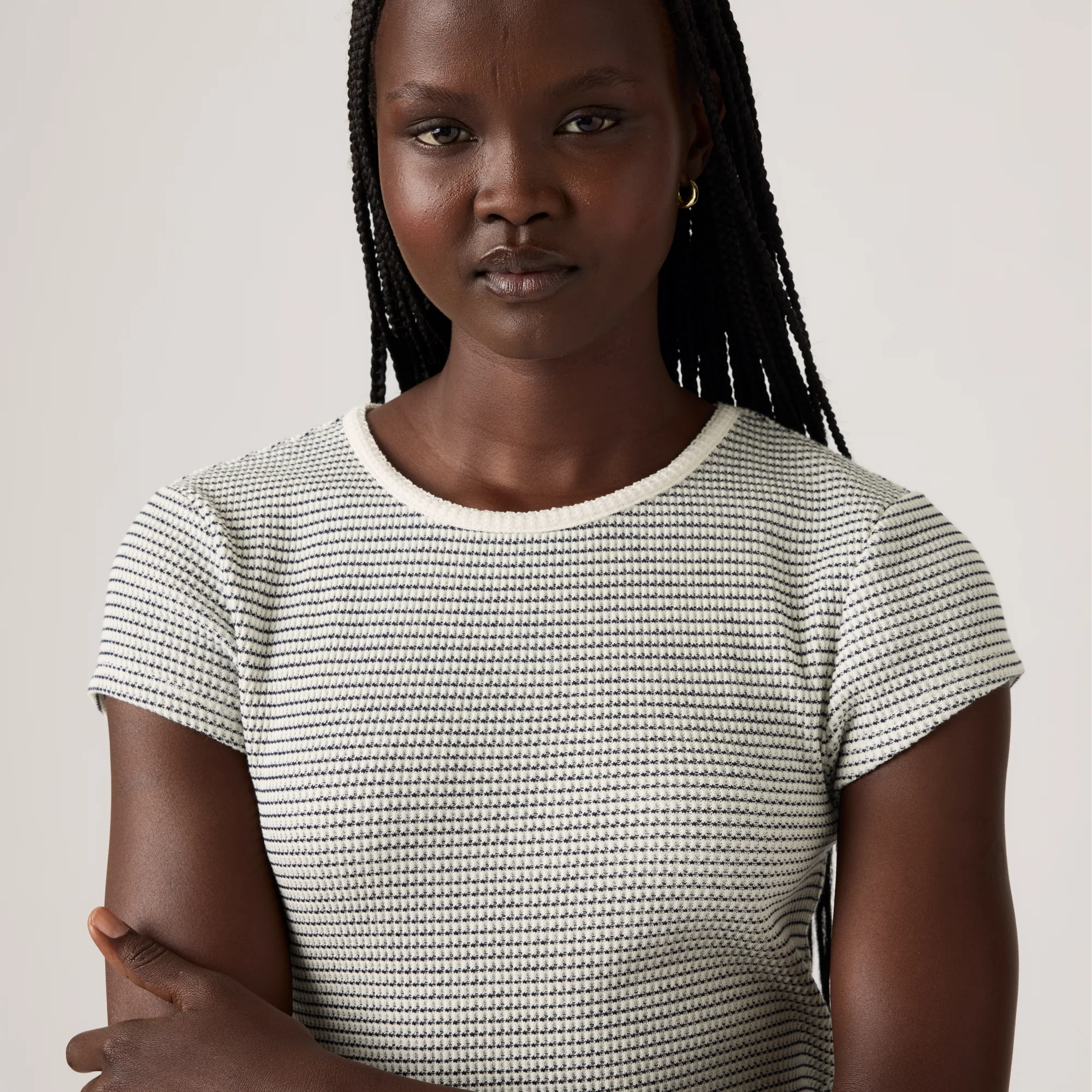 LEVI'S® WOMEN'S DRY GOODS WAFFLE CAP-SLEEVE TEE - MULTI COLOUR - Image 4