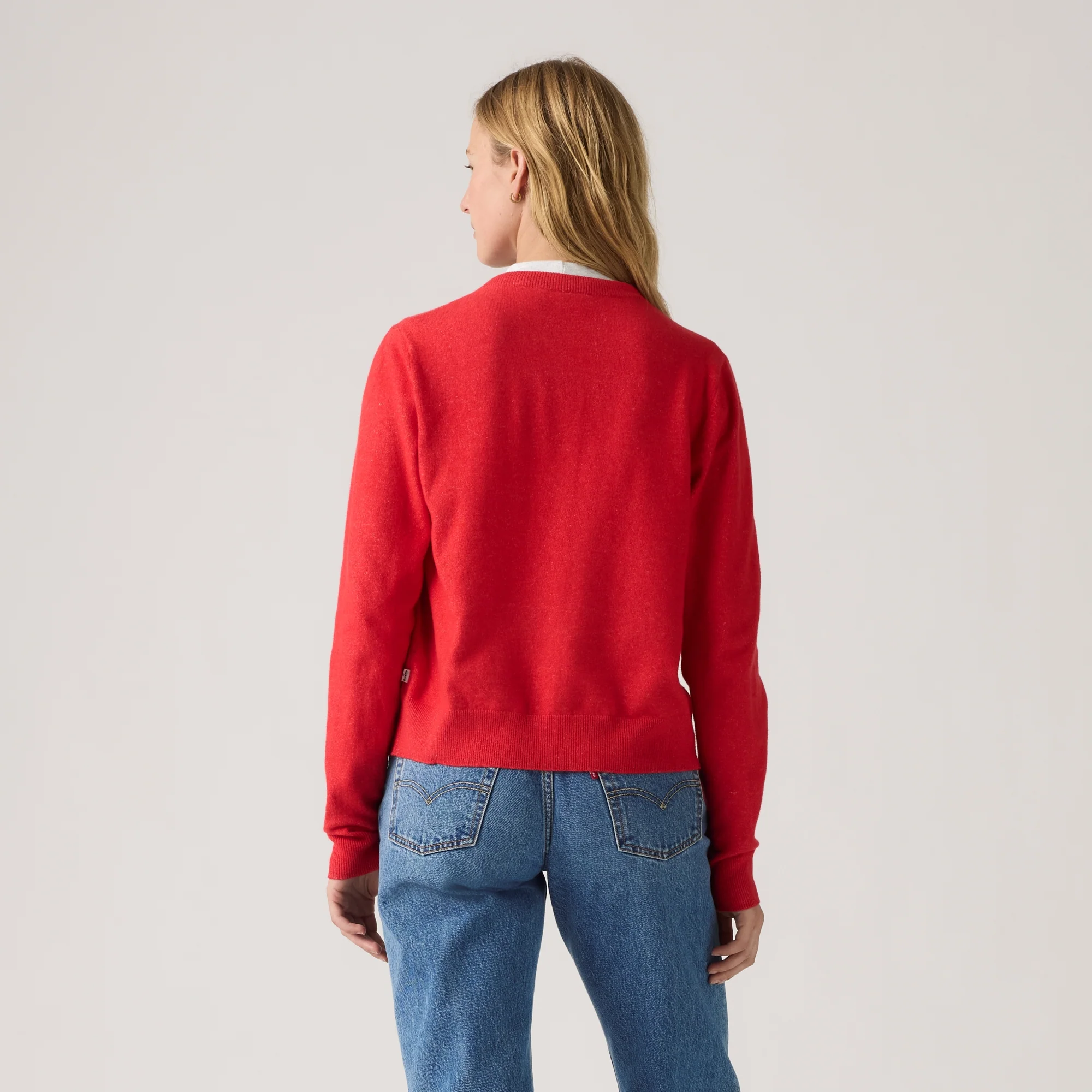 LEVI'S® WOMEN'S SUPERSOFT CREWNECK CARDIGAN - MULTI COLOUR - Image 3