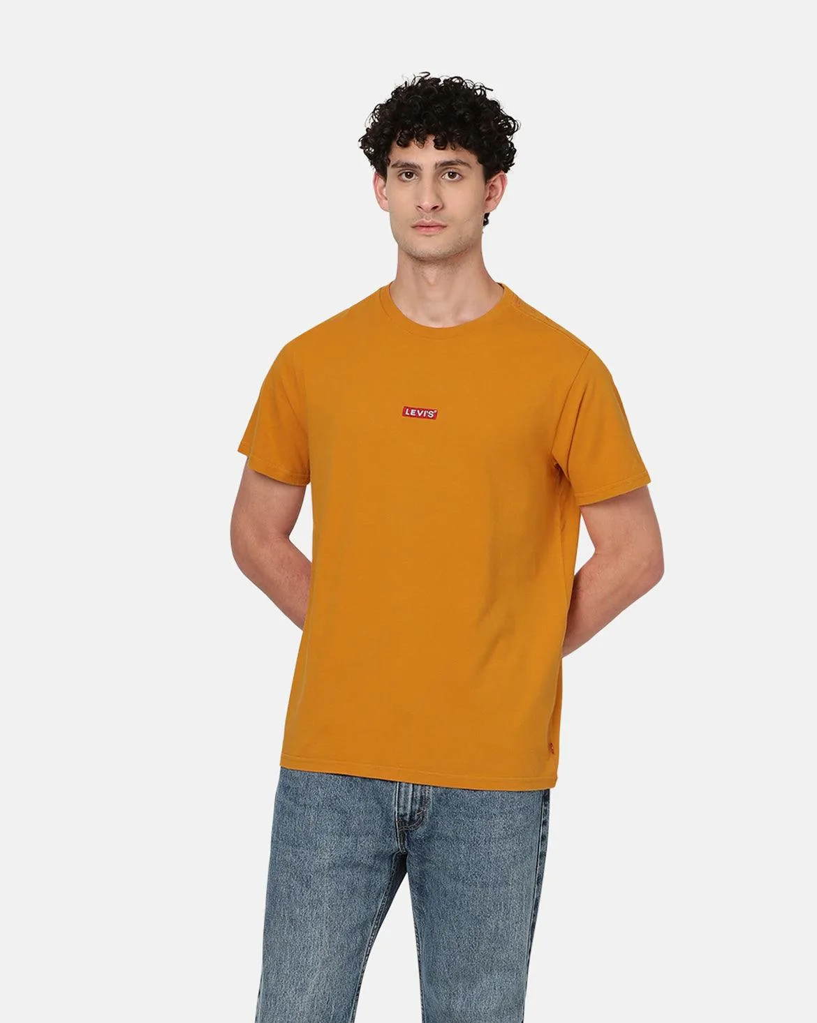 RELAXED BABY TAB SHORT-SLEEVE T-SHIRT - YELLOW/ORANGE - Image 3