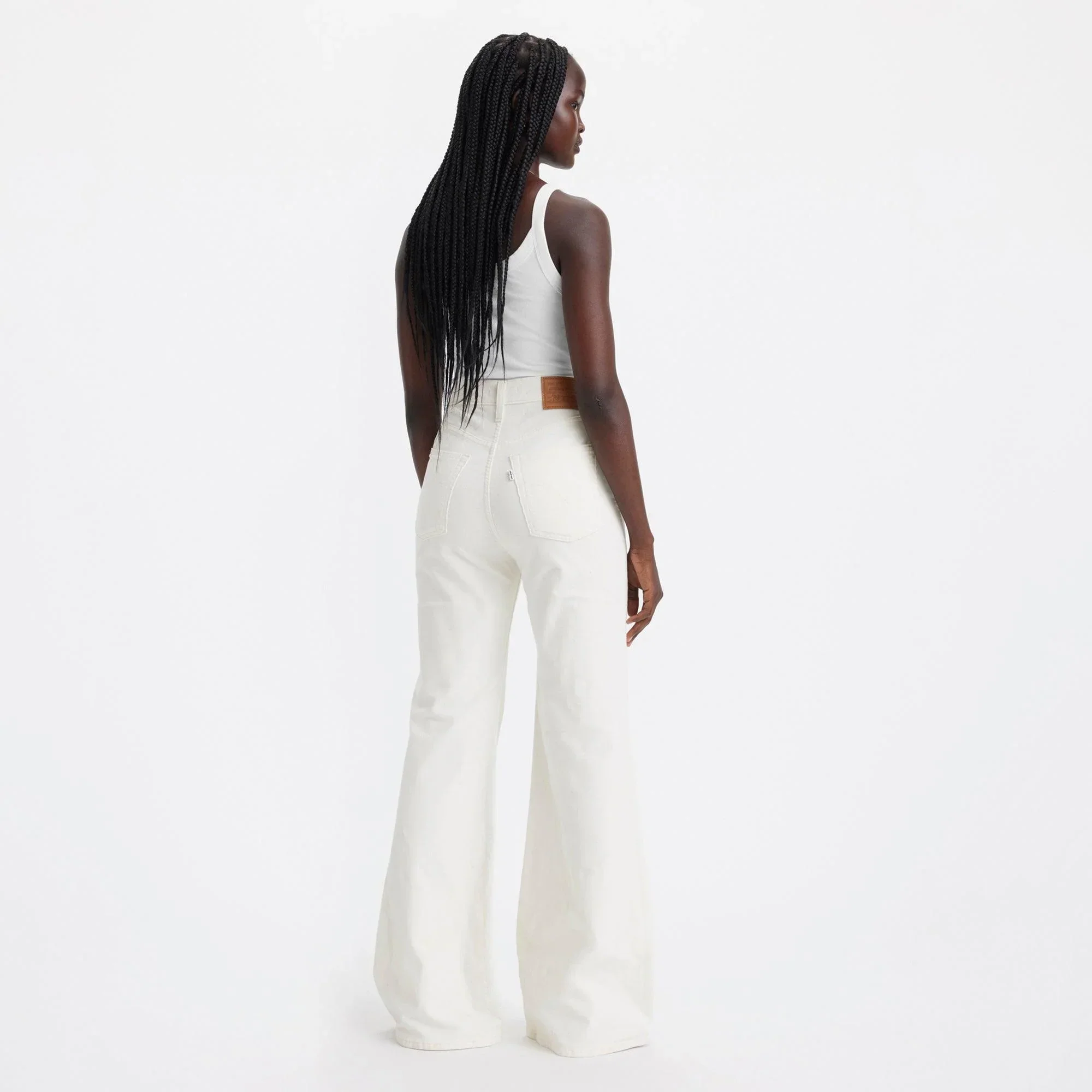RIBCAGE BELL JEANS - WHITE - Image 3